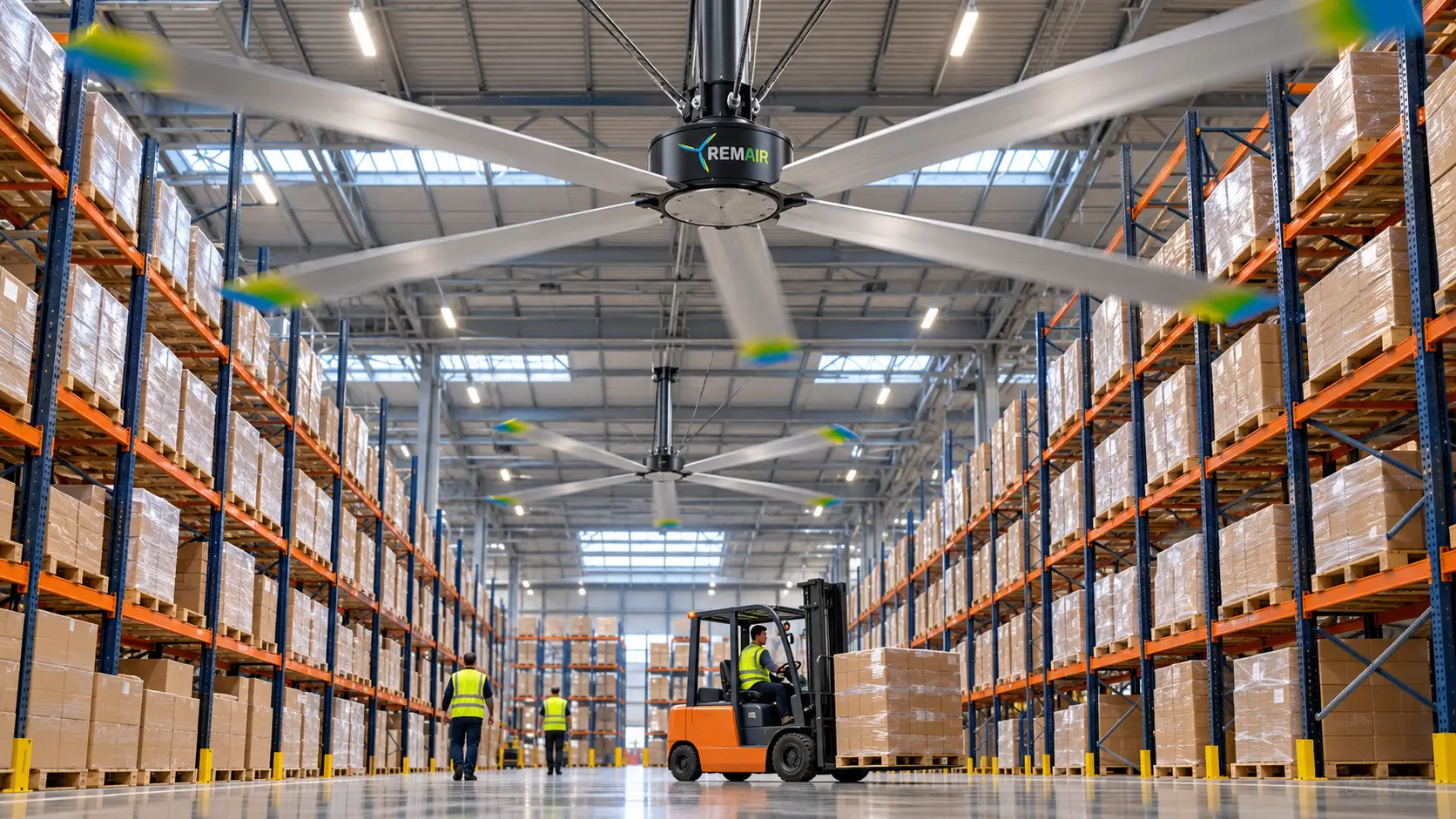 Remair, Remair Fan, helikopter fan, HVLS fan, ahır havalandırma, ahır havalandırma fanları, çiftlik fanı, endüstriyel havalandırma