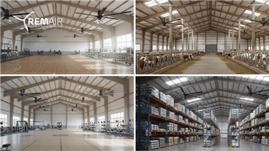 1000 m² Alan İçin Kaç Adet HVLS Fan Gerekir?