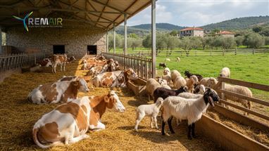 Sistemas de ventilación en la ganadería de pequeños rumiantes (ovejas y cabras)
