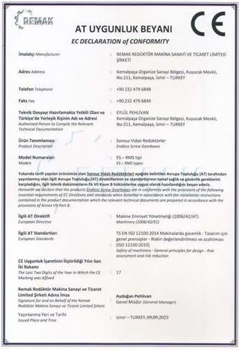 Declaración de conformidad 5