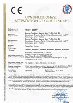 Certificado CE de la Unión Europea