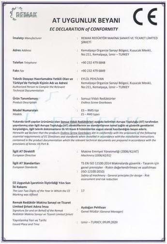 Declaración de conformidad 3